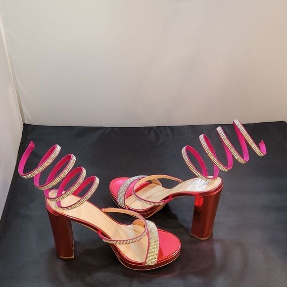 BRAND NEW WILD DIVA LOUNGS RHINESTONES EMBELLISHMENTS SANDAL G1 - Picture 7 of 15